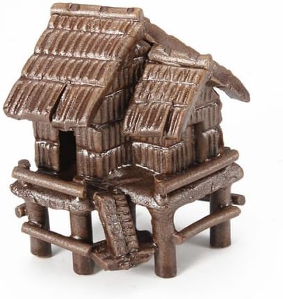 New Aquarium Artificial Ornament Ceramic House Shape Aquarium Decoration Fish Tank Decor Hfau