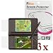 3 packs de clairs garde écran LCD film protecteur pour Nintendo DSi XL
