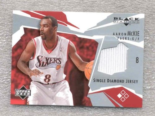 2003-04 Black Diamond Jerseys BDAM Aaron Mckie 76ers(Piece of Authentic Game-Used Jersey - Basketball Cards)