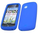 iTALKonline SoftSkin BLUE Super Hydro SILICONE Protective Armour/Case/Skin/ ....