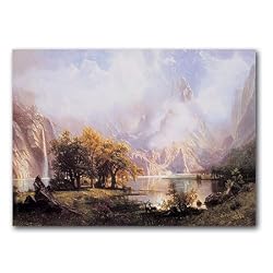 View of the Rocky Mountains - 5" x 7" Museum Quality Greeting Card