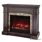 IMAGE OF Real Flame Bentley Wall Fireplace Indoor Ventless Fireplaces 1700E-Espresso
