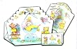 12 Baby Shower Bomboneiras, Ribbons, Party Favors, and Invitations with Envelopes, in Spanish