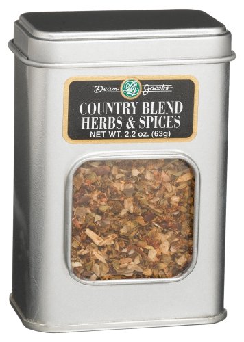 Dean Jacobs Country Blend Herbs & Spices , 2.2-Ounce Tins (Pack of 6) by Dean Jacobs