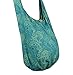 BTP! Thai Cotton Hippie Hobo Sling Crossbody Bag Messenger Purse Paisley Print Large (Teal PL9)