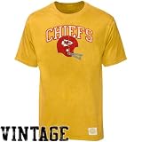 Kansas City Chiefs Button Hook Slimmer Fit Retro T Shirt By Reebok (XL)