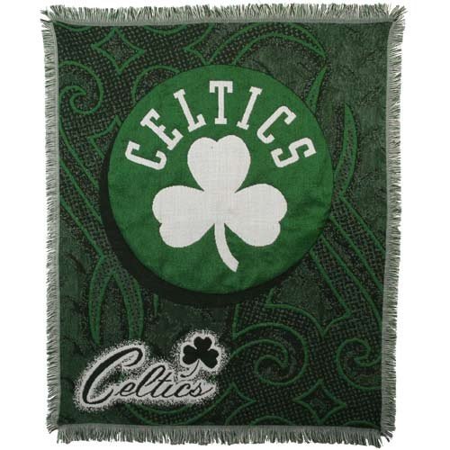 Boston Celtics Jacquard Woven Throw Blanket