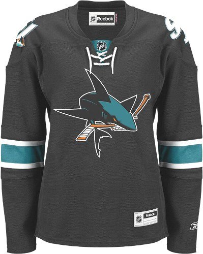 San Jose Sharks Womens NHL Reebok Black Premier Jersey - L