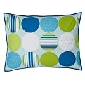 Home Brights Cool Dots Quilted Sham - Blue (Standard)