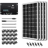 Renogy 400 Watt 12 Volt Monocrystalline Solar Starter Kit with Wanderer