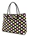 Belvah Extra Large Quilted Polka Dots Tote Handbag