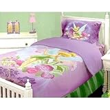 Disney Tinkerbell Neverland  Fairies Twin Comforter Bed Set