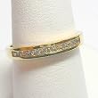 14K Yellow Gold Diamond Band