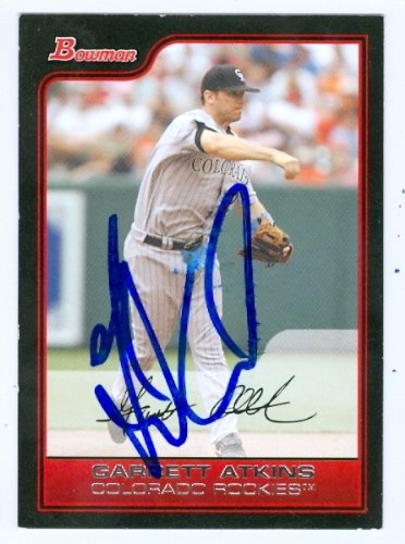 Garrett Atkins Autographed/Hand Signed MLB Baseball Card (Colorado Rockies) 2006 Bowman #167
