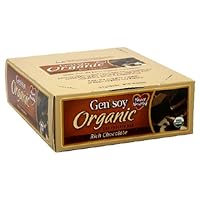 Genisoy Rich Chocolate Organic Bar, 12-Count 1.6-Ounce Package