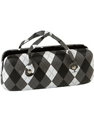 Cute Argyle Pattern Handbag Style Hard Sunglasses  Eyeglasses Case- 4 Designer Colors by Saka's