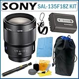 Sony SAL-135F18Z 135mm f/1.8 Carl Zeiss Sonnar T Telephoto Lens + Accessory ....