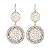 Girl Era Gourd Shape Mutil Rhinestone,Filigree Flowers Round Drop Earrings