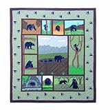 Patch Magic Twin Bear Country Duvet Cover, 70-Inch by 88-Inch