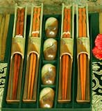 Chopstick Gift in Silk Box, Set of 4