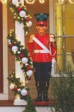 Giant Commercial Grade Fiberglass Toy Soldier Christmas Decoration Display 6'