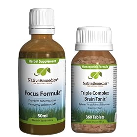 Native Remedies Brain Tonic and Focus ADHD ComboPack