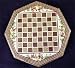 1031 Persian Chessboard Woodwork Khatam Inlay Hand-Painted Ends