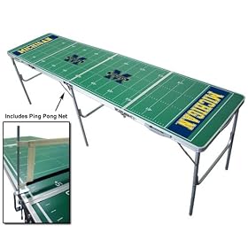 Michigan Wolverines 8ft Ping/Water Pong Tailgate Table Tennis Game