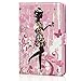 iPad Mini Case, Mini 2/3 Case, Dteck(TM) Cute Girl Design Bling Diamond Flip Leather Folio Stand Case with Auto Wake/Sleep Function Smart Cover for Apple iPad Mini 1/2/3 (04 Girl)