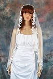 1 Tier Diamond White Cathedral Length Floral Vine Lace Bridal Wedding Veil