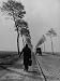 Displaced Person Returning Home from German Prison Camp, Walking Down Country Road Photographic Poster Print by Ralph Morse, 12x16