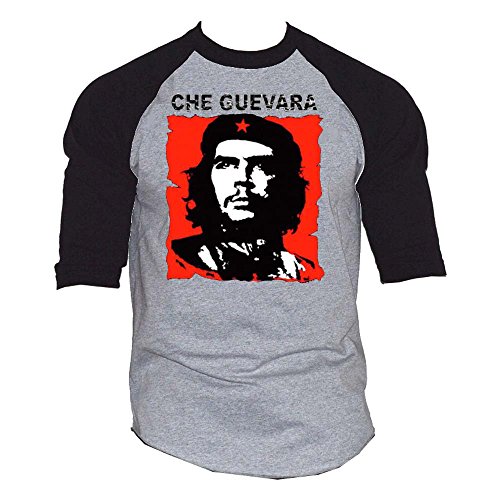 New Che Guevara Men's Baseball T-Shirt Black/Gray S-3XL