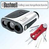 Bushnell 201354 Medalist Golfing Laser Rangefinder Bundle With Victorinox Swiss Army Golf Tool