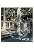 Small Glittering Porch HIGH QUALITY CANVAS Print With Light Added BRUSHSTROKES Alice Dalton Brown 13x19