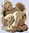 Norma the sleeping baby angel statue cherub sculpture (Regular size)