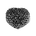 Rhinestone Heart Ring; 1