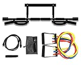 Deluxe Door friendly CXP Chin Up Bar & 45-lb X-Safe Resistance Band set - Special Promotion - ²CQ5IZ