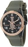 Christian Audigier Watches:Christian Audigier Unisex INT-313 Intensity Black Argyle Ion-Plating Rose Gold Watch