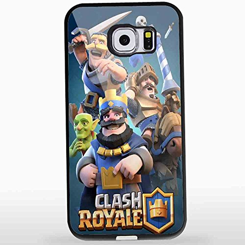 clash royale cover game for Samsung S6 Black Case