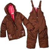 Pink Platinum Toddler Girls Toddler Floral Embroidered Snowsuit