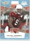 2008 Donruss / Score Limited Edition Super Bowl XLIII GLOSSY # 370 Calais Campbell (RC - Rookie Card) Arizona Cardinals - 2008 NFC Champion - (Serial #d to 250) NFL Trading Card in a Prorective Screw Down Display Case