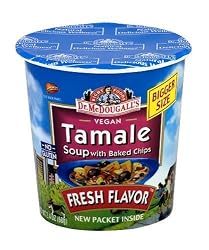 Dr. McDougall's Right Foods Vegan Tamale Soup with Baked Chips, 2.4-Ounce Cups (Pack of 6)