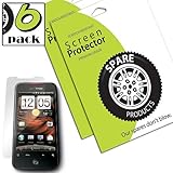 Spare Products (6 Pack) of HTC Droid Incredible 2 & S Screen Protectors (AN ....