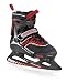 Bladerunner Recreational Adjustable Micro XT 4 Size Ice Skate (Black/Red, US 2 to 5)