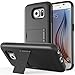 Vena Galaxy S6 Case, Legacy [Dual Layer Protection |Shock Absorption] Heavy Duty Cover with Kickstand [+1 HD Clear Screen Protector] for Samsung Galaxy S6 2015 (Black)