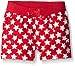 Kidtopia Girls' Printed/Solid Short with Rib Waistband Stars