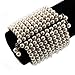 10 Strand Pearl Style Flex Cuff Bracelet (Ivory)