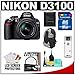 Nikon D3100 14.2 MP Digital SLR Camera & 18-55mm G VR DX AF-S Zoom Lens with 16GB Card + Backpack Case + Accessory Kit