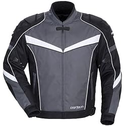 Cortech FSX Series 2 Men's Textile Sports Bike Racing Motorcycle Jacket - Gun Metal Silver