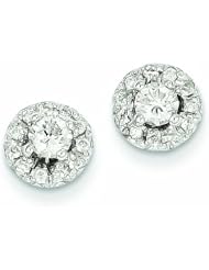 0.7 Carat 14K White Gold Diamond Post Earrings